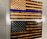 Burnt or Black Custom Stained Flag